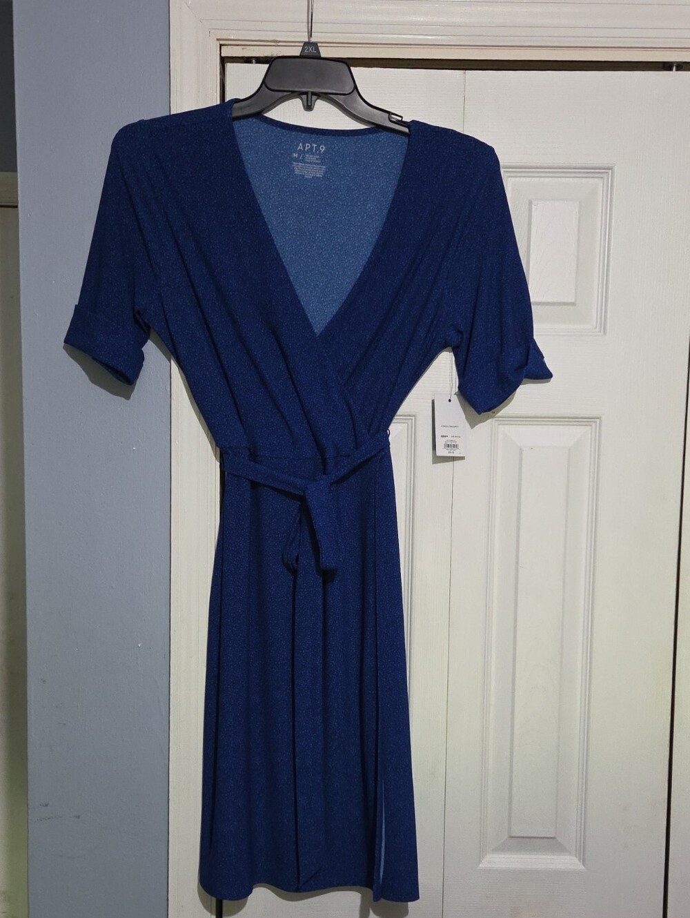 Apt. 9 Shimmering Royal Blue Wrap Dress